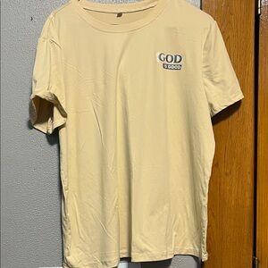 God Is Good Short Sleeve Crewneck T-Shirt - Cream